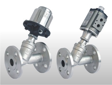 angle type control valve