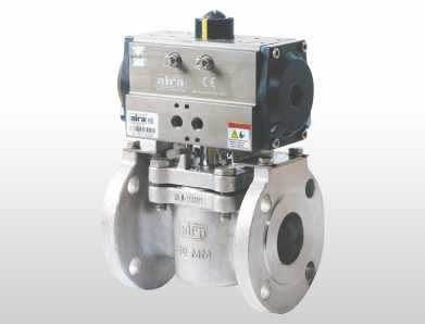 2 way plug valve flanged